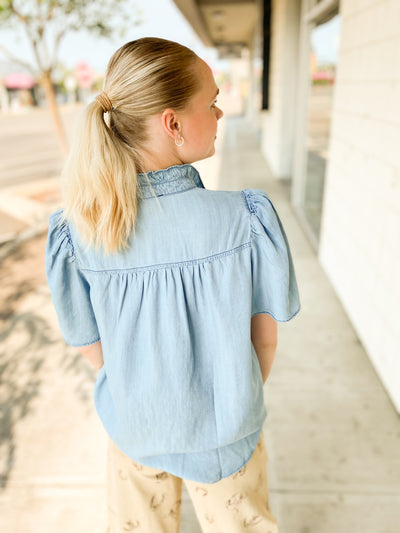 Patsy Denim Top