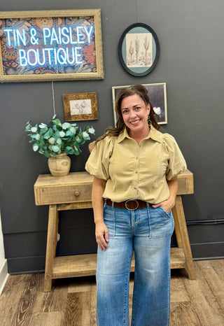 Dust & Honey Corduroy Blouse