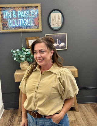 Dust & Honey Corduroy Blouse