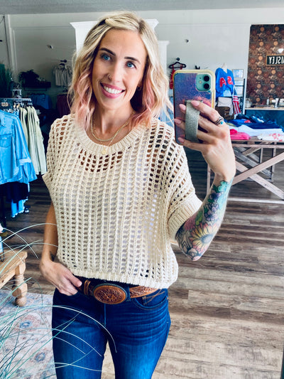 Lila Crochet Top