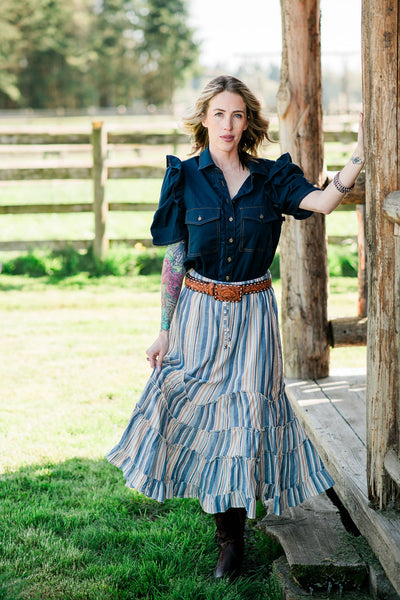 Amarillo Denim Blouse
