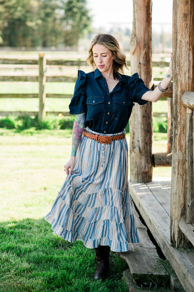 Amarillo Denim Blouse
