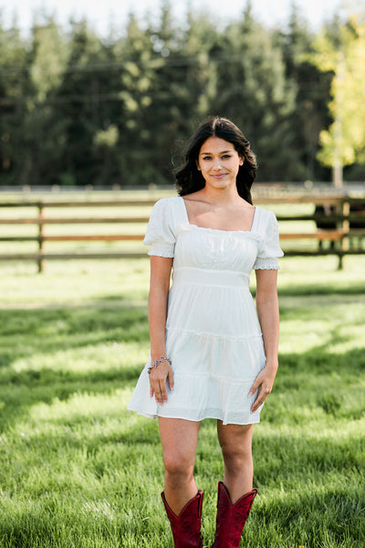 Avery White Dress