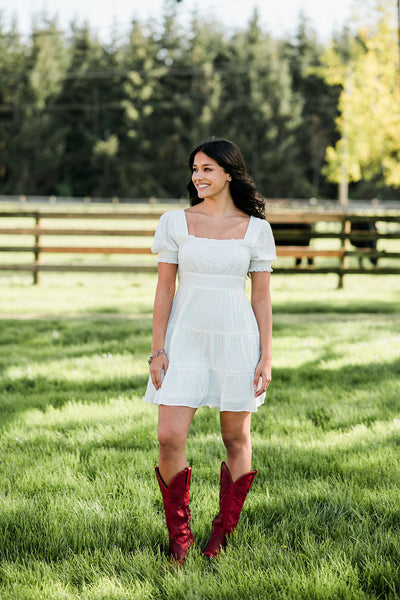 Avery White Dress