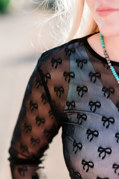 Mesh Bow Longsleeve