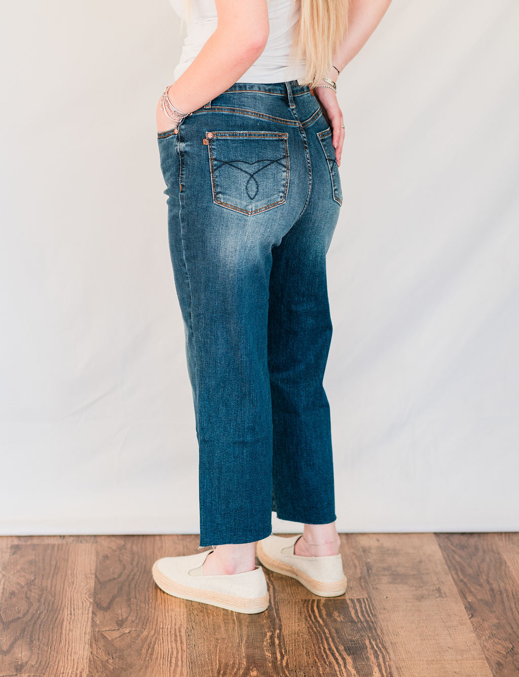 bluebell cropped denim back