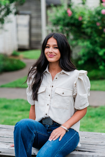 Amarillo Denim Blouse