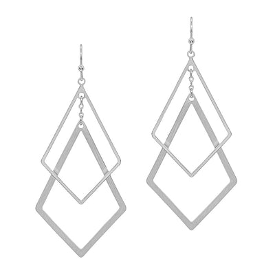 Double Layered Diamond Earrings