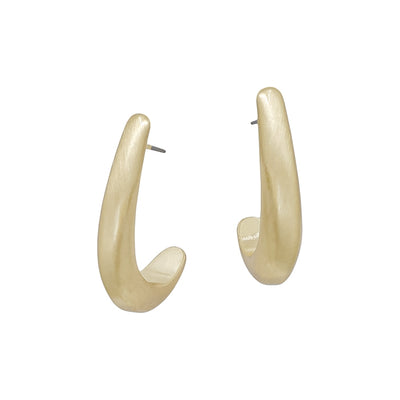 Curved Hoop Earrings