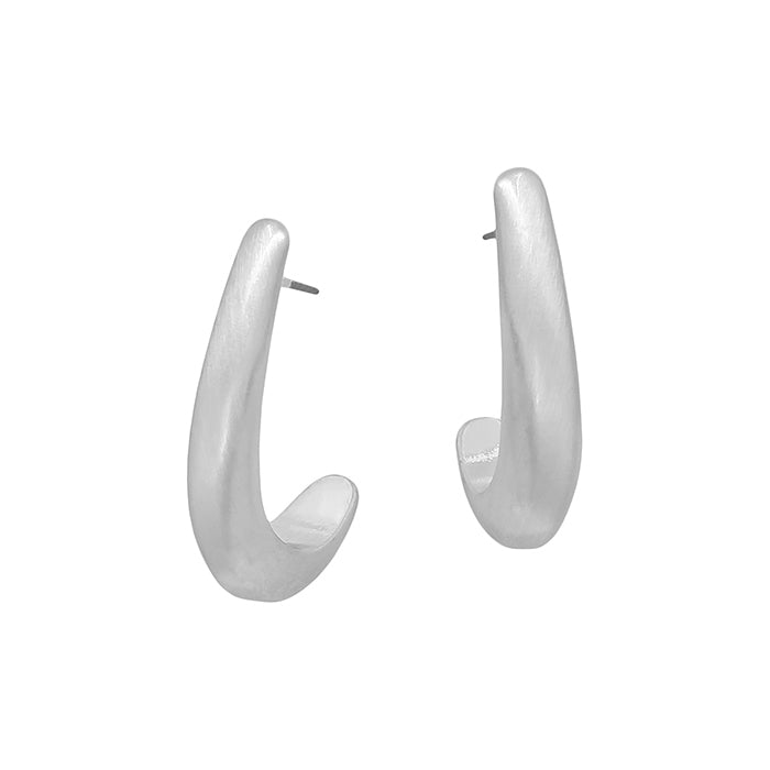 Curved Hoop Earrings