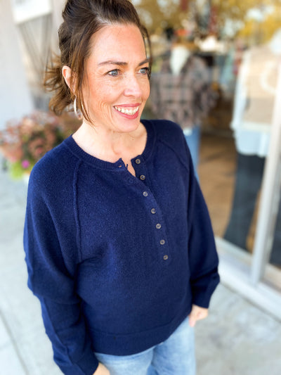 Raglan Henley Sweater