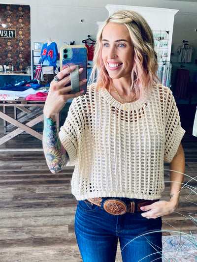 Lila Crochet Top
