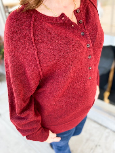 Raglan Henley Sweater