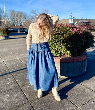 Rambler Denim Maxi Skirt