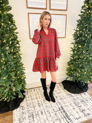 Ruby Plaid Dress