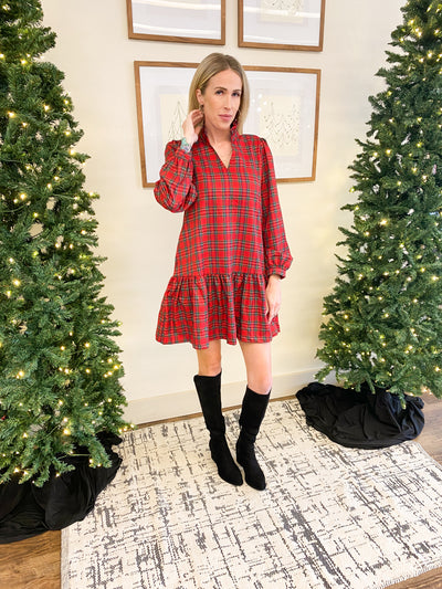 Ruby Plaid Dress