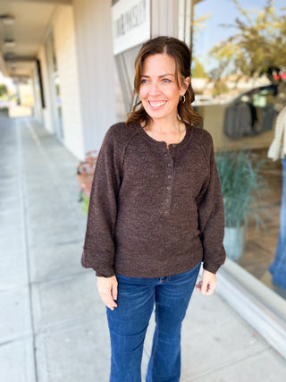 Raglan Henley Sweater