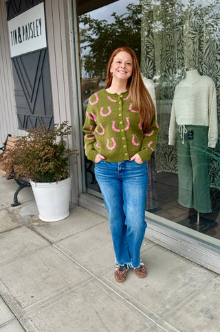 Lucky in Love Horseshoe Sweater