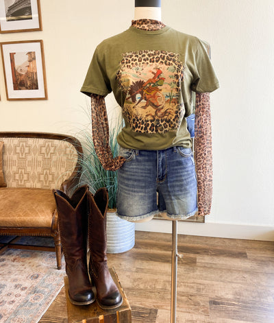 Leopard Bronc T-shirt