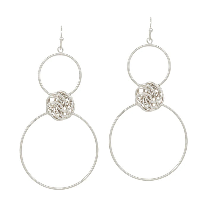 Knot Me Earrings Silver