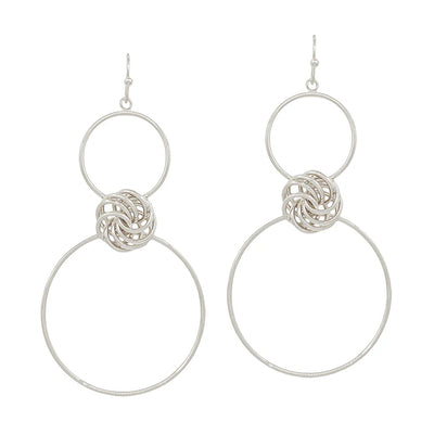 Knot Me Earrings Silver