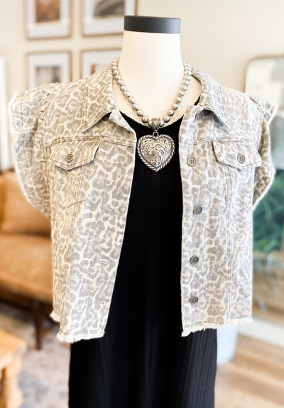 Mephis Leopard Vest