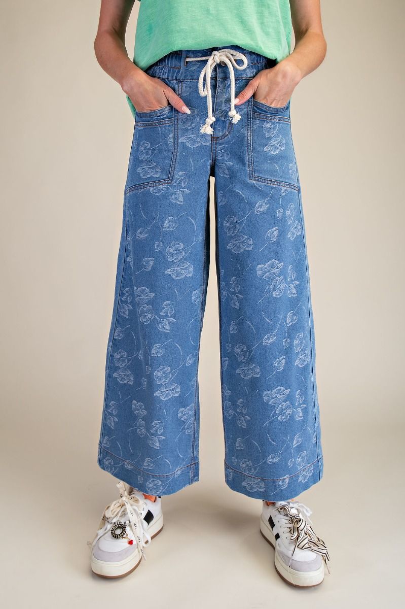 Floral Dream Wide Leg Jeans