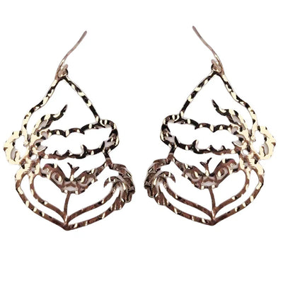 Gold Grinch Earring