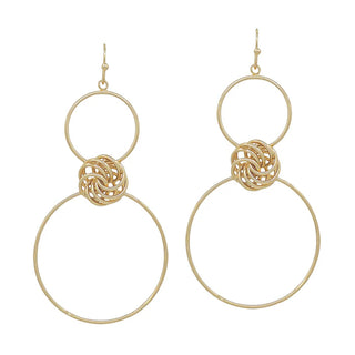 Knot Me Earrings Gold