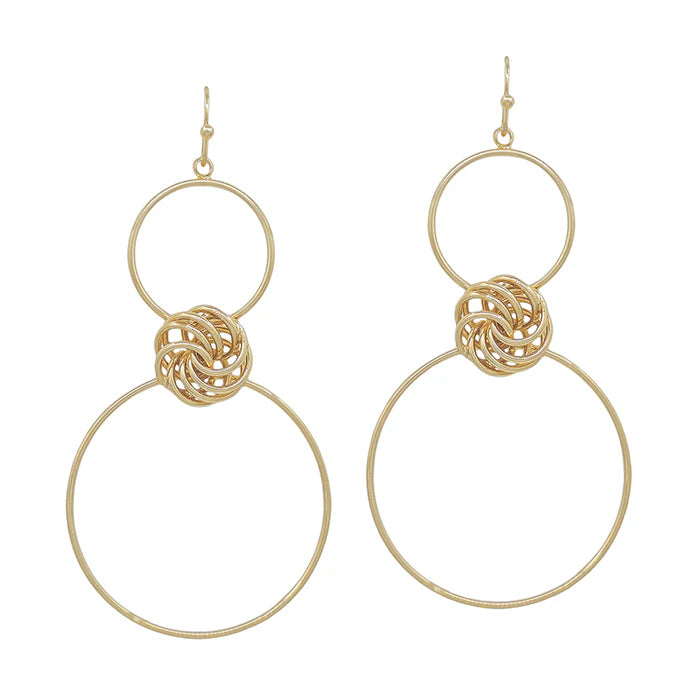 Knot Me Earrings Gold