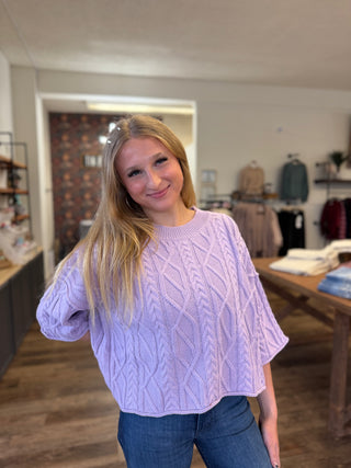 Misty Grace Quarter Sleeve Sweater