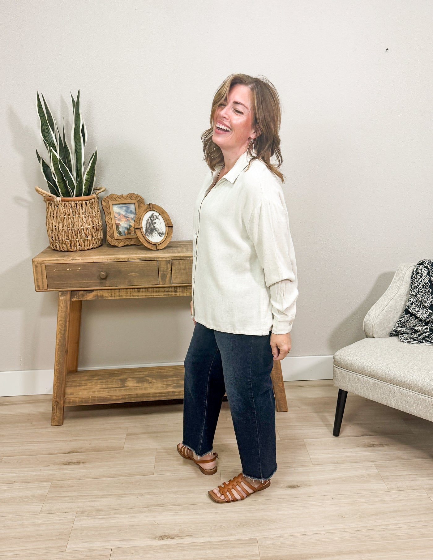 Linda Linen Blouse