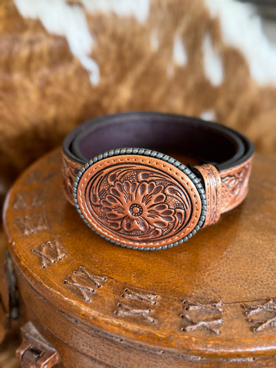 Amarillo Tooled Belt