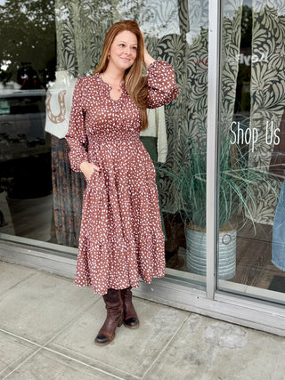 🍂 The Autumn Romance Midi Dress
