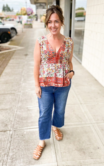 Dahlia Peplum Tank
