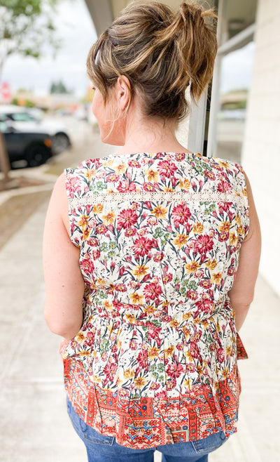 Dahlia Peplum Tank