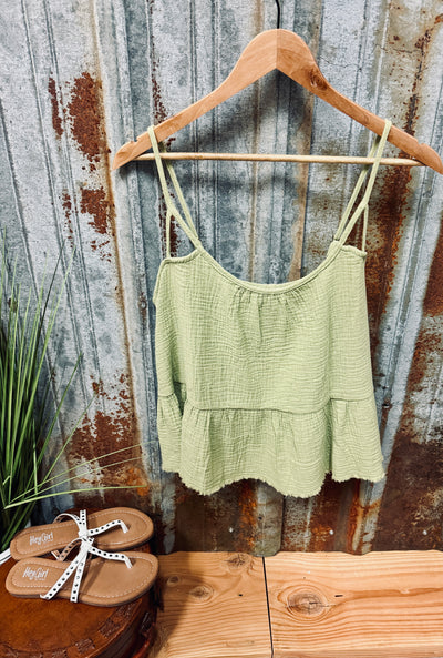 Allie Frayed Hem Top
