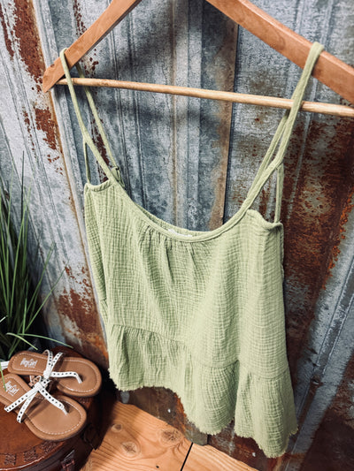 Allie Frayed Hem Top