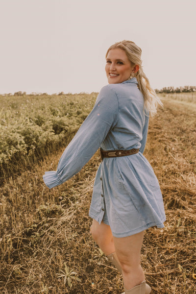 Layla Chambray Dress/Kimono