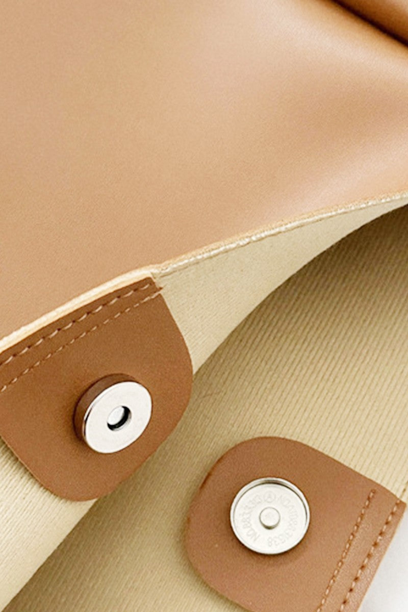 Soft Lila Shoulder Tote Bag