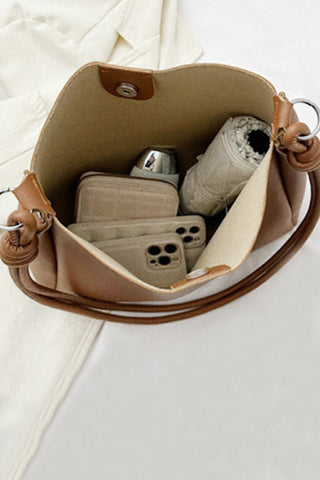 Soft Lila Shoulder Tote Bag