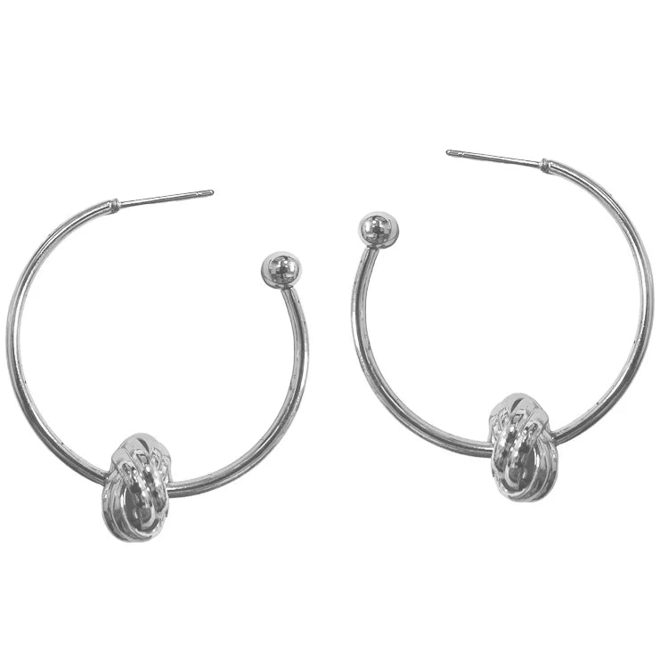 Knot Hoop Earring