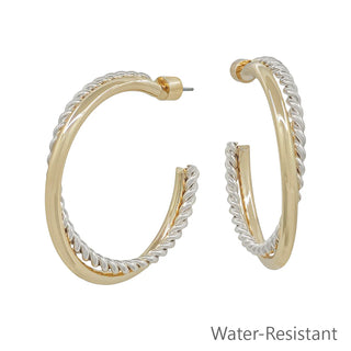 Twisted Hoop Earring