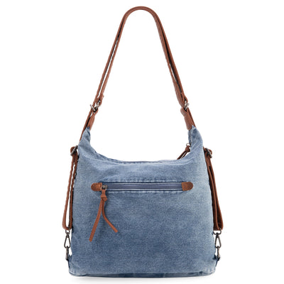 Denim Hobo/Crossbody Backpack