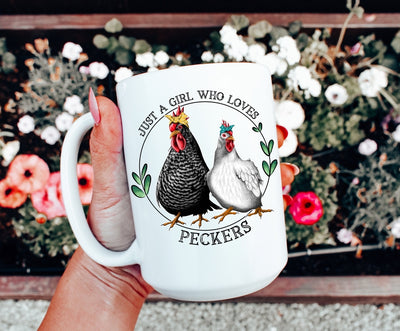 Just A Girl Who Loves Chickens Coffee Mug