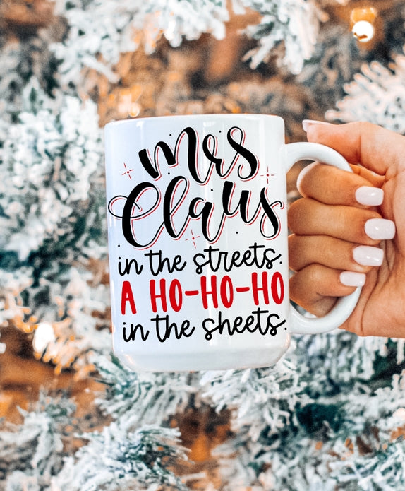 Mrs. Claus in the Streets Coffee Mug