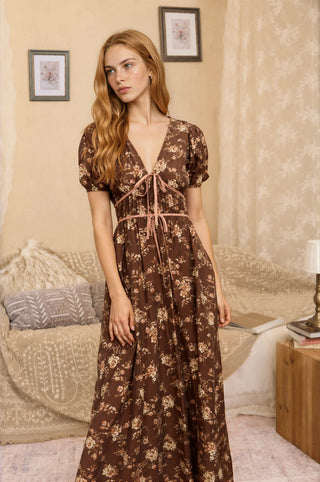 Autumn Rose Midi Dress