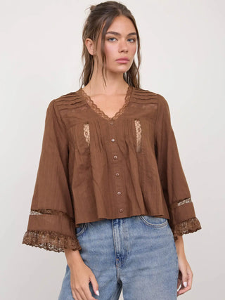 Canyon Lace Babydoll Blouse