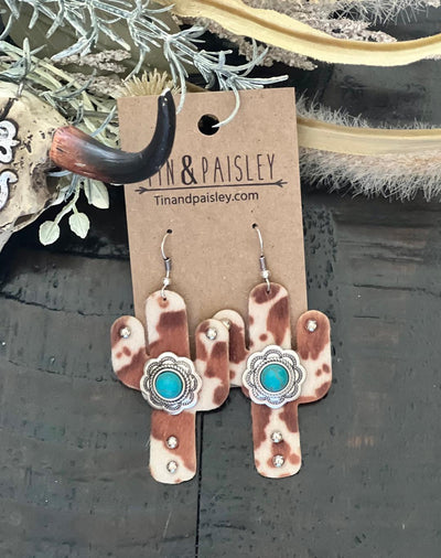 Animal Print Catus Earrings