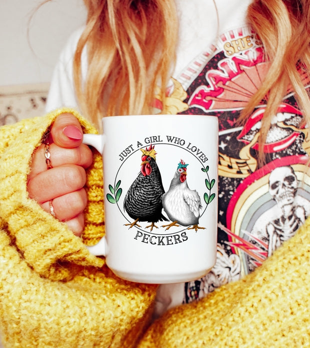 Just A Girl Who Loves Chickens Coffee Mug